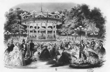 Musard-Konzert auf den Champs-Elysees, 1865